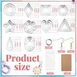 Polymer Clay Earring Cutters Stainless Steel Kit