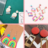 Polymer Clay Earring Cutters Set, 27Pcs with Cards & Hooks, 11 Shapes