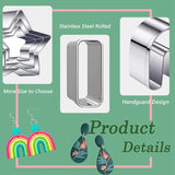 Polymer Clay Earring Cutters Set, 27Pcs with Cards and Hooks, 11 Shapes