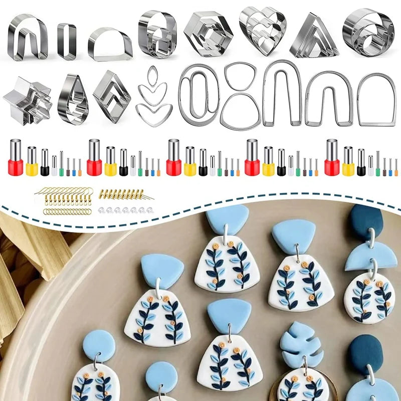 36 Shapes Stainless Steel Polymer Clay Earing Cutters Set