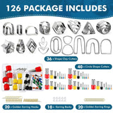 Polymer Clay Cutters Set, 36 Stainless Steel Shapes