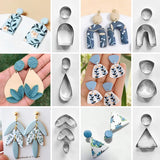 36 Shapes Stainless Steel Polymer Clay Earing Cutters Set
