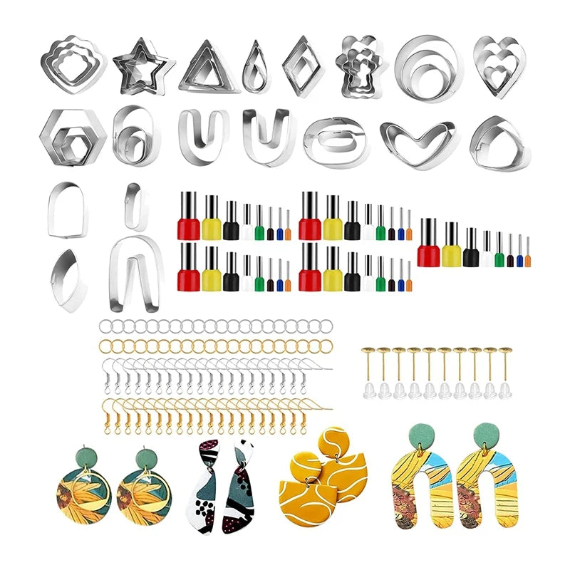 Polymer Clay Cutters Set, 42 Shapes Stainless Steel for Jewelry Making