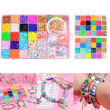 Polymer Clay Heishi Beads DIY Jewelry Making Kit Colorful Round Spacer Beads