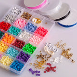 Polymer Clay Letter Beads Kit for Jewelry Making DIY Bracelet Set