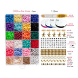 Polymer Clay Letter Beads Kit for Jewelry Making DIY Bracelet Set