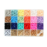 Polymer Clay Spacer Bead Set 24 Grid Soft Pottery Ocean Series DIY Bracelet Bead