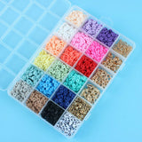 Polymer Clay Spacer Bead Set 24 Grid Soft Pottery Ocean Series DIY Bracelet Bead