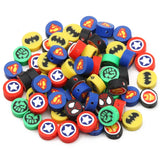 Superhero Theme Polymer Clay Spacer Beads for Jewelry Making