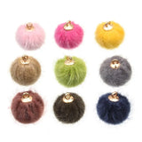 Pompom Balls Fur Ball Charms for DIY Jewelry Making