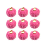 Pompom Balls Fur Ball Charms for DIY Jewelry Making