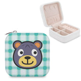 Poncho Jewelry Storage Box Mini Leather Double Layer Organizer