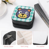 Poncho Jewelry Storage Box Mini Leather Double Layer Organizer