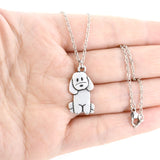 Poodle & Labradoodle Dog Pendant Necklace Stainless Steel Dog Mom Lover Necklace