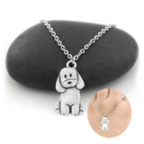 Poodle & Labradoodle Dog Pendant Necklace Stainless Steel Dog Mom Lover Necklace