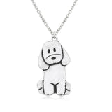 Poodle & Labradoodle Dog Pendant Necklace Stainless Steel Dog Mom Lover Necklace