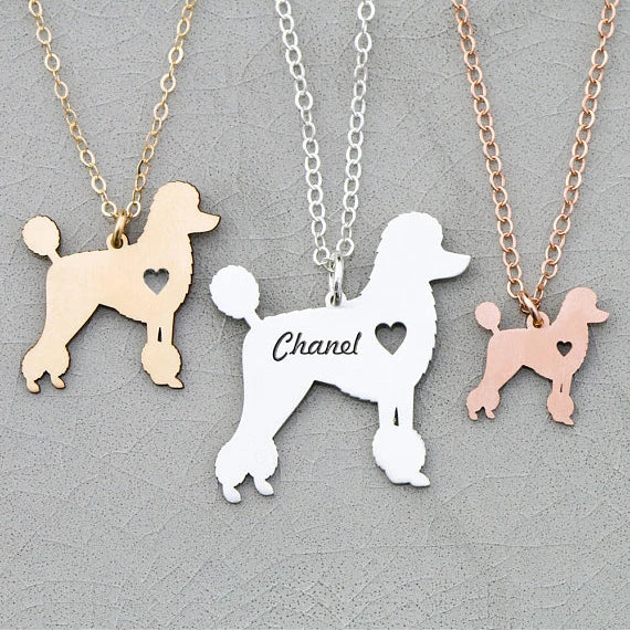 Poodle Necklace Dog Poodle Gift For Dog Lovers