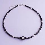 Eight Ball Necklace Y2k 90s Charm Men Women Beaded Jewelry