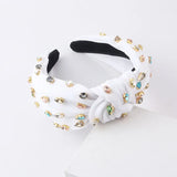 Knot Rice Bead Headband Baroque Fabric Head Ladies Hair