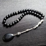 Crystal Tasbih & Agate Tassel Muslim Prayer Beads 33 66 99 Misbah Rosary