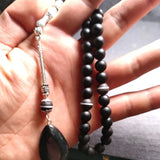 Crystal Tasbih & Agate Tassel Muslim Prayer Beads 33 66 99 Misbah Rosary