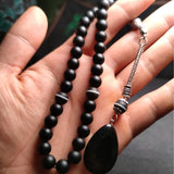 Crystal Tasbih & Agate Tassel Muslim Prayer Beads 33 66 99 Misbah Rosary