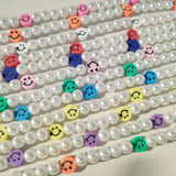 Smiling Face Pearl Necklace for Girls