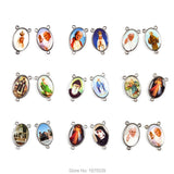 Catholic Rosary Centerpiece Pope Francesco & John II