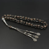 10mm Nostalgic Rosary Bracelet Tassel Pendant 33 Beads Islamic Muslim Worship