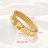 12mm Stainless Steel Stretch Watch Band Silver Metal Bracelet