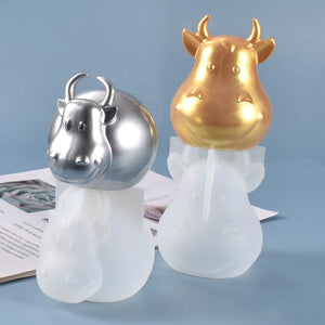 3D Cow UV Resin Molds Jewelry Handcraft Epoxy Moulds