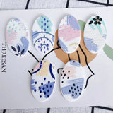 Funny Graffiti Dot Oval Acrylic Droplet Earrings