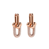 Women's Water Drop Charm Earrings Pendant Stainless Steel Punk