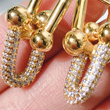 Women's Water Drop Charm Earrings Pendant Stainless Steel Punk