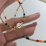 925 Silver Smile Necklace For Women Fine Jewelry