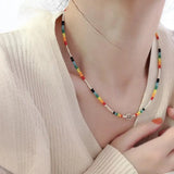 925 Silver Smile Necklace For Women Fine Jewelry