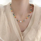 925 Silver Smile Necklace For Women Fine Jewelry
