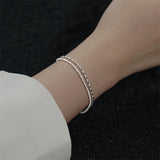 925 Silver Double Layer Gypsophila Bracelet Sparkling Fine Jewelry Party Gift