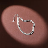 925 Silver Double Layer Gypsophila Bracelet Sparkling Fine Jewelry Party Gift