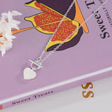 925 Silver Heart Necklace Fine Jewelry Wedding Party Birthday