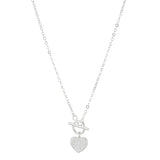 925 Silver Heart Necklace Fine Jewelry Wedding Party Birthday