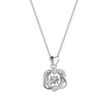 925 Silver Love Necklace Heart Pendant Chain Birthday Gift Women