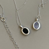 925 Silver Opal Necklace for Women