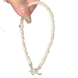 925 Silver Pearl Bracelet Love Charm Birthday Gift For Women's Jewelry
