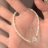 925 Silver Pearl Bracelet Love Charm Birthday Gift For Women's Jewelry