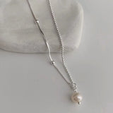 925 Silver Pearl Charm Bracelet for Women