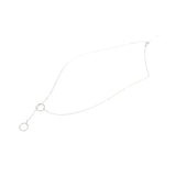 925 Silver Circle Pendant Necklace for Party Wedding