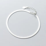 925 Silver Snake Bracelet Minimalist Style Birthday Gift Women
