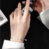 925 Silver Snake Bracelet Minimalist Style Birthday Gift Women