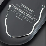 925 Silver Snake Bracelet Minimalist Style Birthday Gift Women